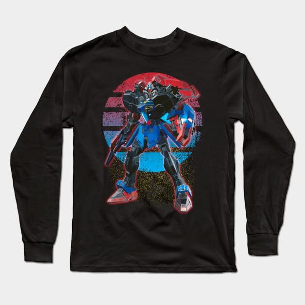 Dark Strike Gundam Long Sleeve T-Shirt by gblackid